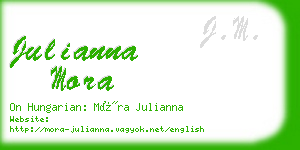 julianna mora business card